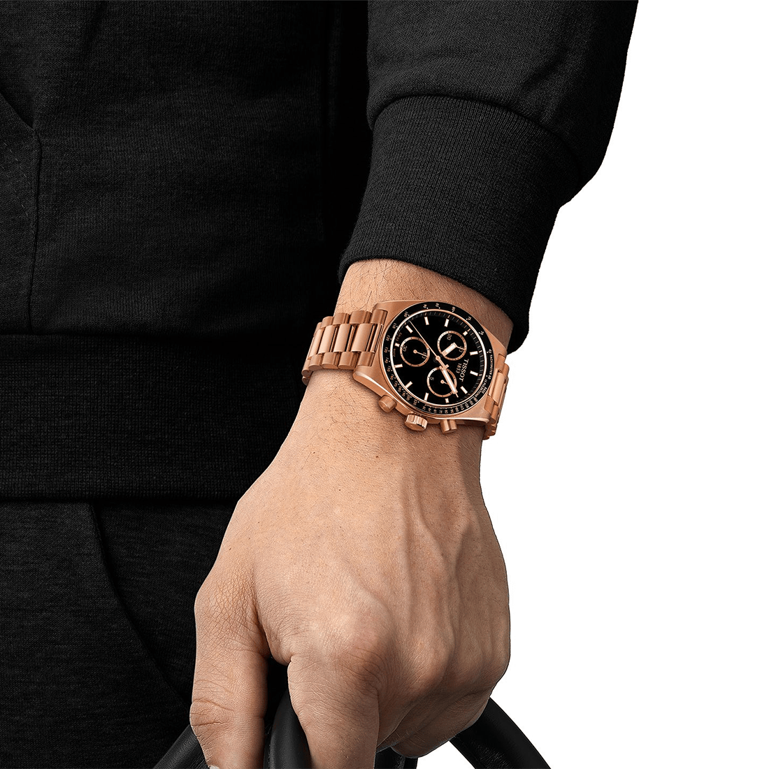 Tissot PR516 Quartz Chronograph Rose Gold & Black Dial Watch T149.417.33.051.00 thumbnail 4