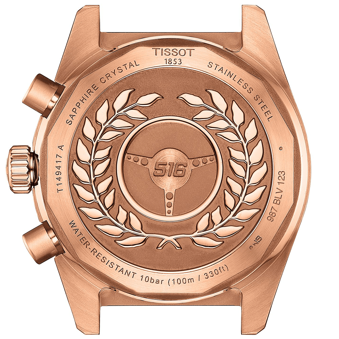 Tissot PR516 Quartz Chronograph Rose Gold & Black Dial Watch T149.417.33.051.00 thumbnail 2