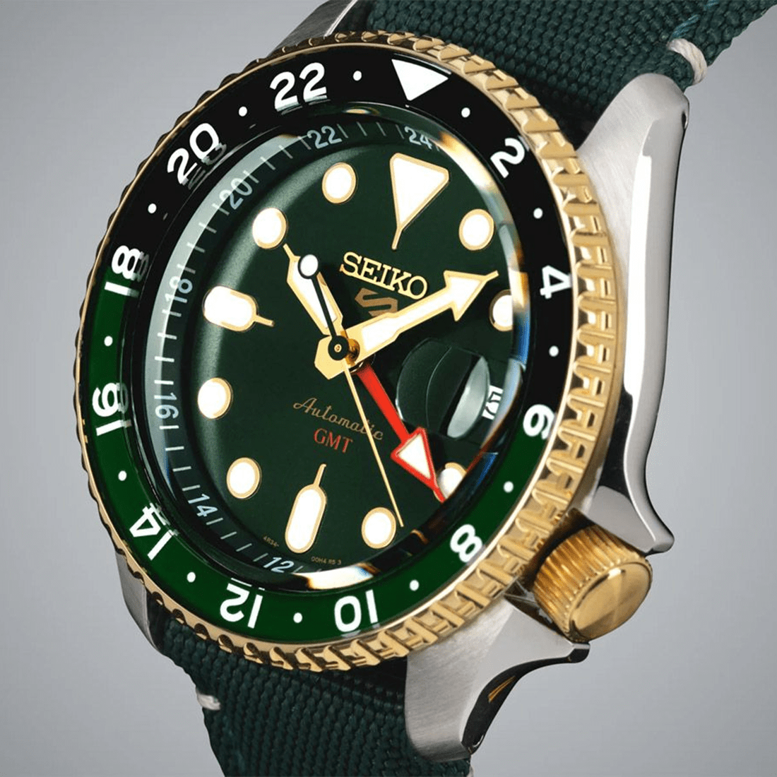 Seiko 5 Sports Forest Green Sunrise Limited Edition Watch SSK050K1 thumbnail 2