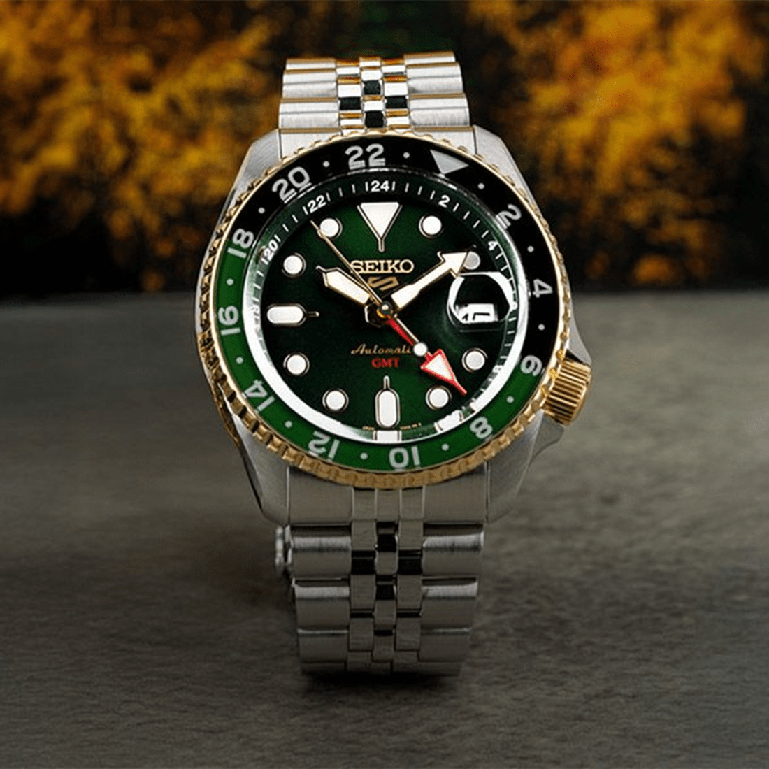 Seiko 5 Sports Forest Green Sunrise Limited Edition Watch SSK050K1 thumbnail 7