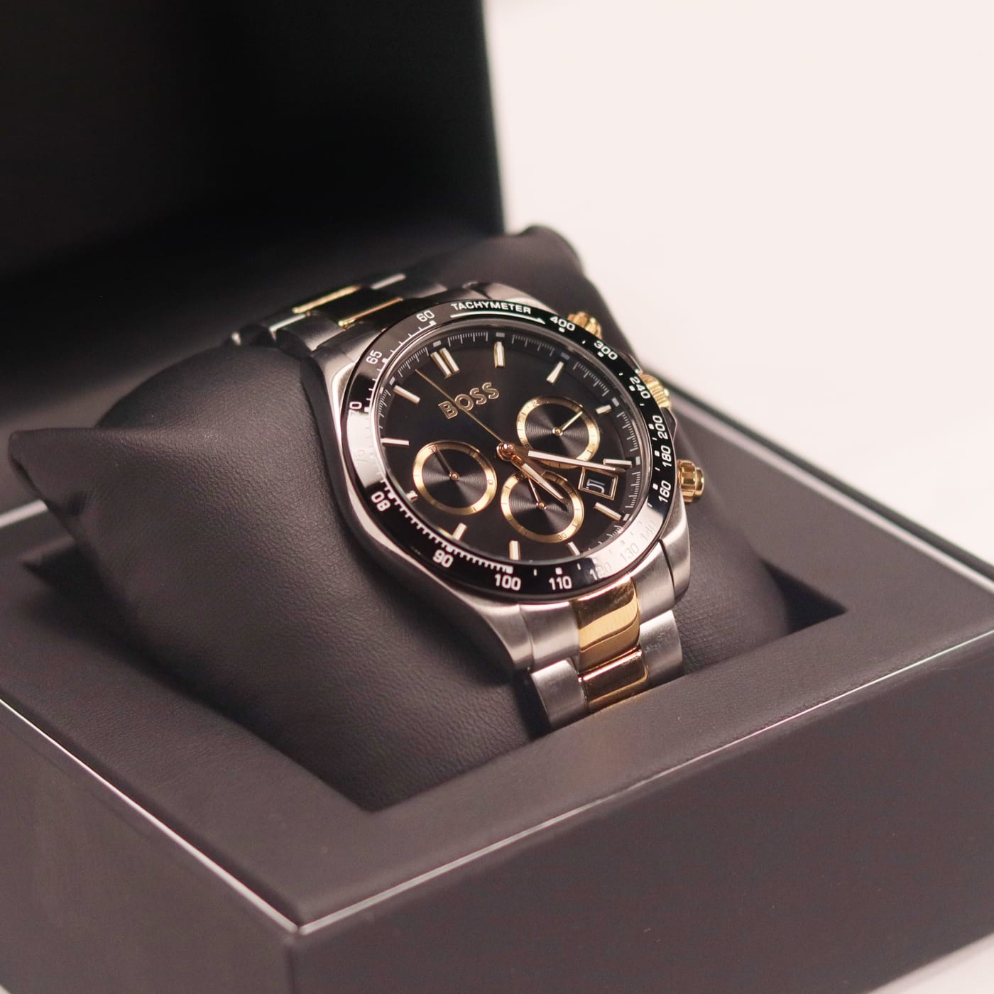 Boss Hero 2.0 Black-Dial Chronograph Watch With Two-Tone Bracelet 1514269 thumbnail 5
