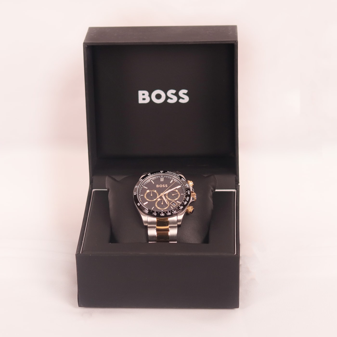 Boss Hero 2.0 Black-Dial Chronograph Watch With Two-Tone Bracelet 1514269 thumbnail 2