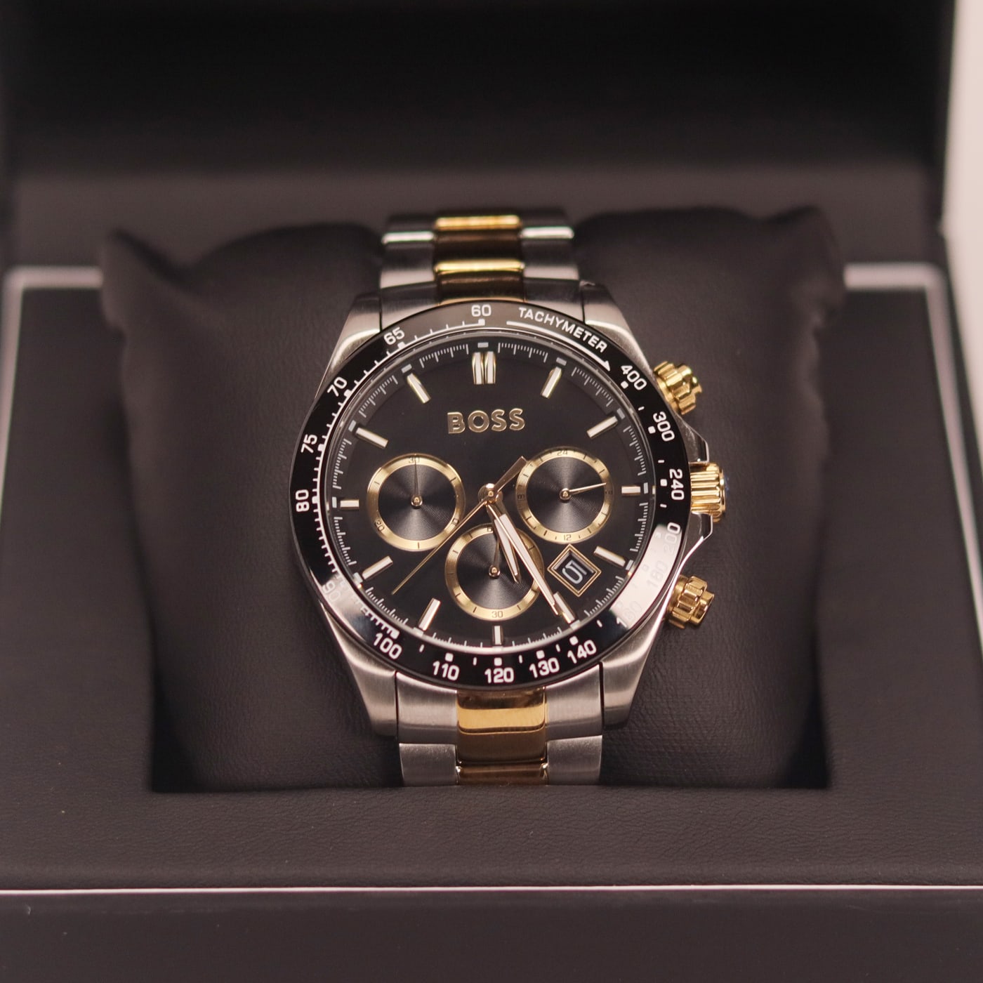 Boss Hero 2.0 Black-Dial Chronograph Watch With Two-Tone Bracelet 1514269 thumbnail 3