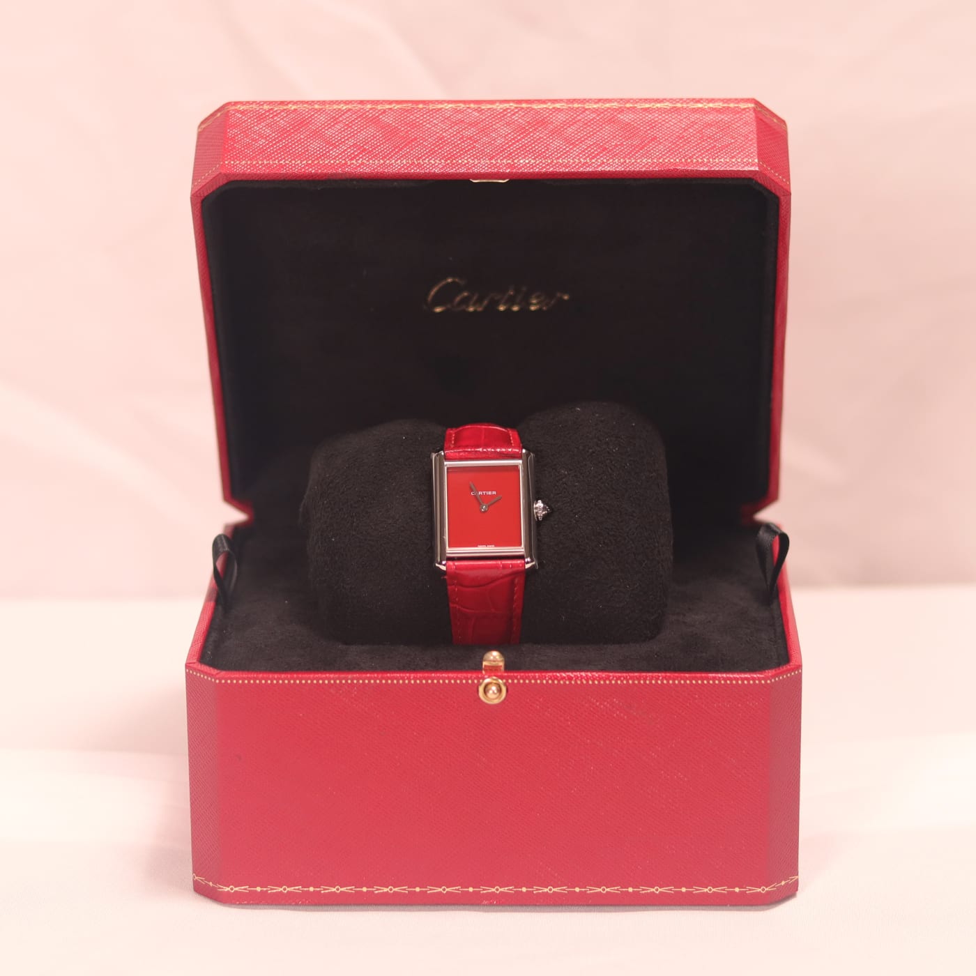 Cartier Tank Must Red Dial Women Watch WSTA0054 thumbnail 2