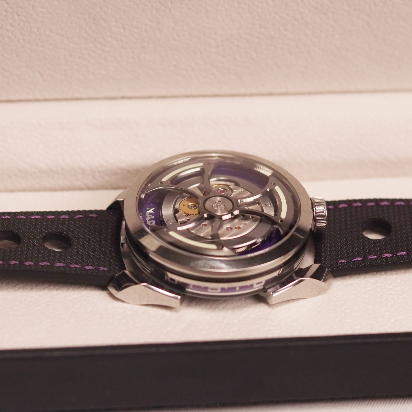 MB&F M.A.D.1S Purple Edition Swiss Automatic Avant-Garde Timepiece Watch thumbnail 3