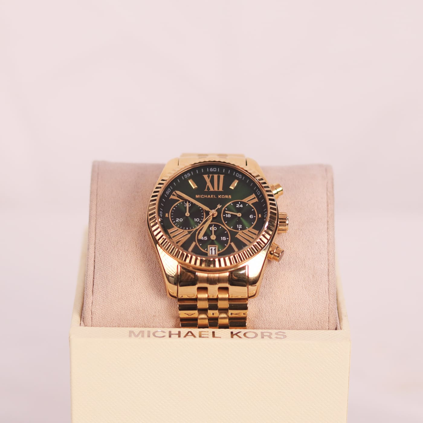 Michael Kors Lexington Gold-Tone Chronograph Watch MK7600 thumbnail 2