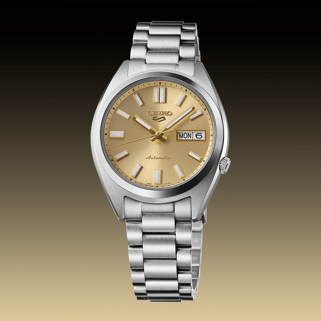 Seiko 5 Sports SNXS "Gold Cufflinks" Yellow Gold Mens Watch SRPL59K1 thumbnail 7