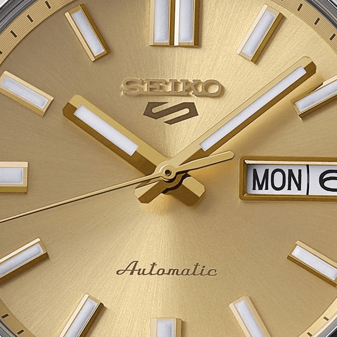 Seiko 5 Sports SNXS "Gold Cufflinks" Yellow Gold Mens Watch SRPL59K1 thumbnail 5