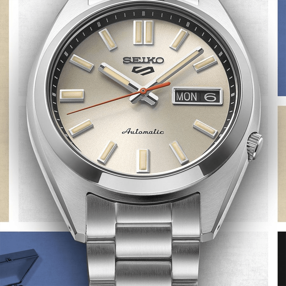 Seiko 5 Sports SNXS ‘Beige Chinos’ Classic Sports Watch SRPK91K1 thumbnail 8