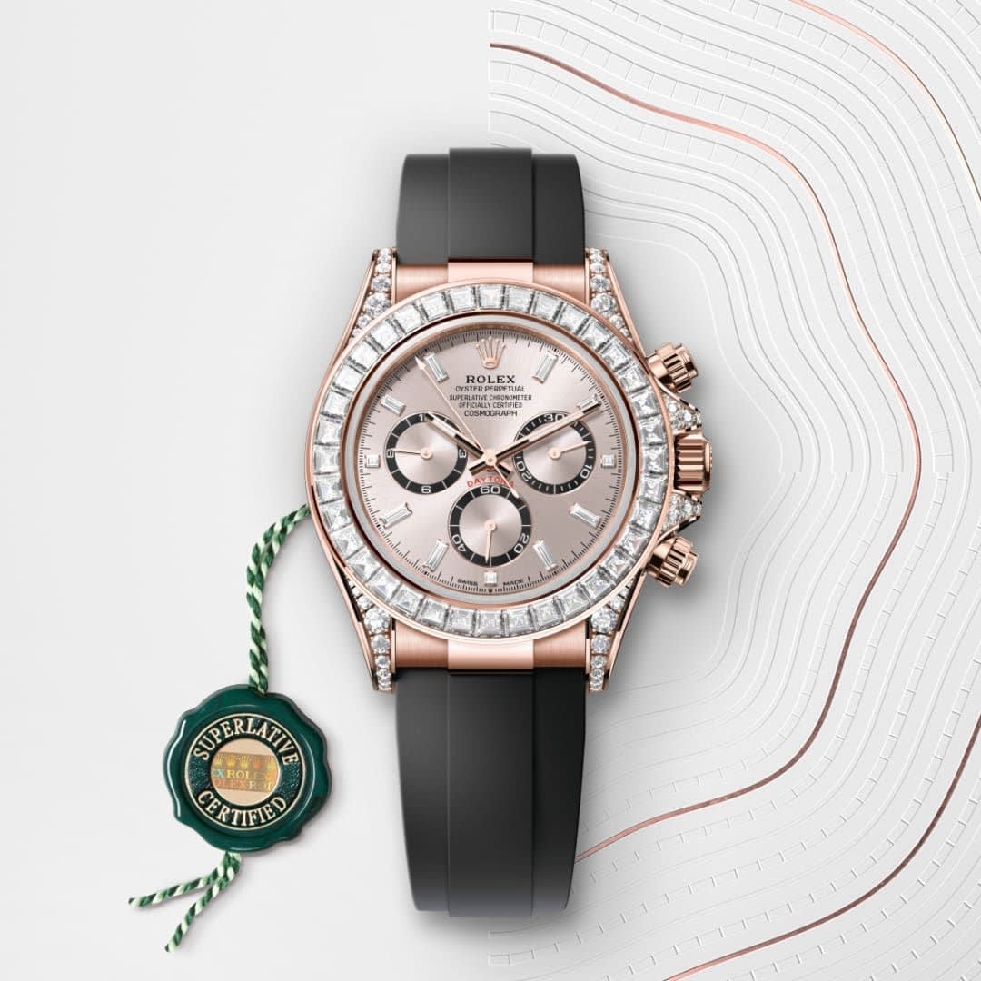Rolex Cosmograph Daytona Rose Gold Diamond Dial 126535TBR Watch thumbnail 3