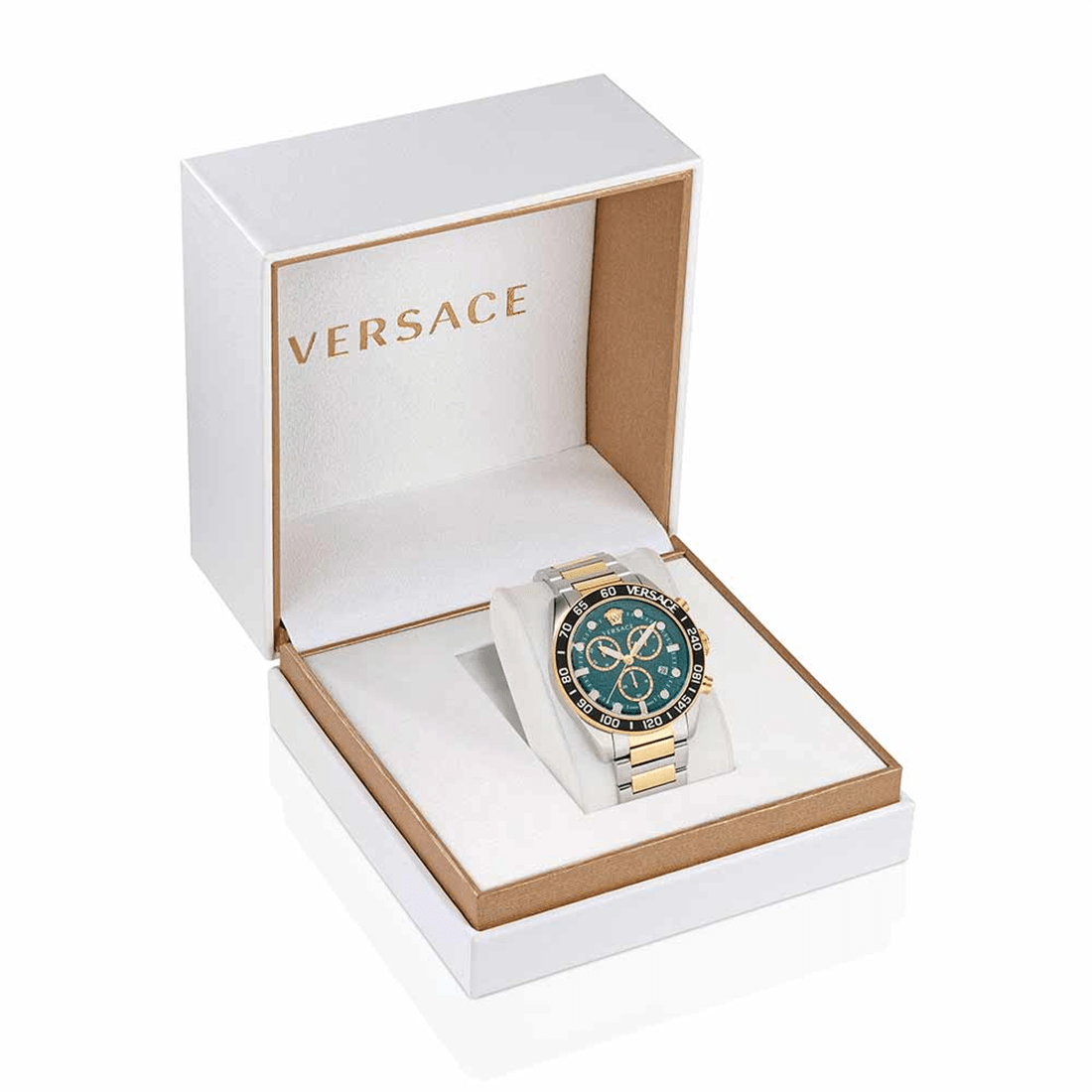Versace Greca Dome Chronograph Men's Two-Tone Watch VE6K00423 thumbnail 4