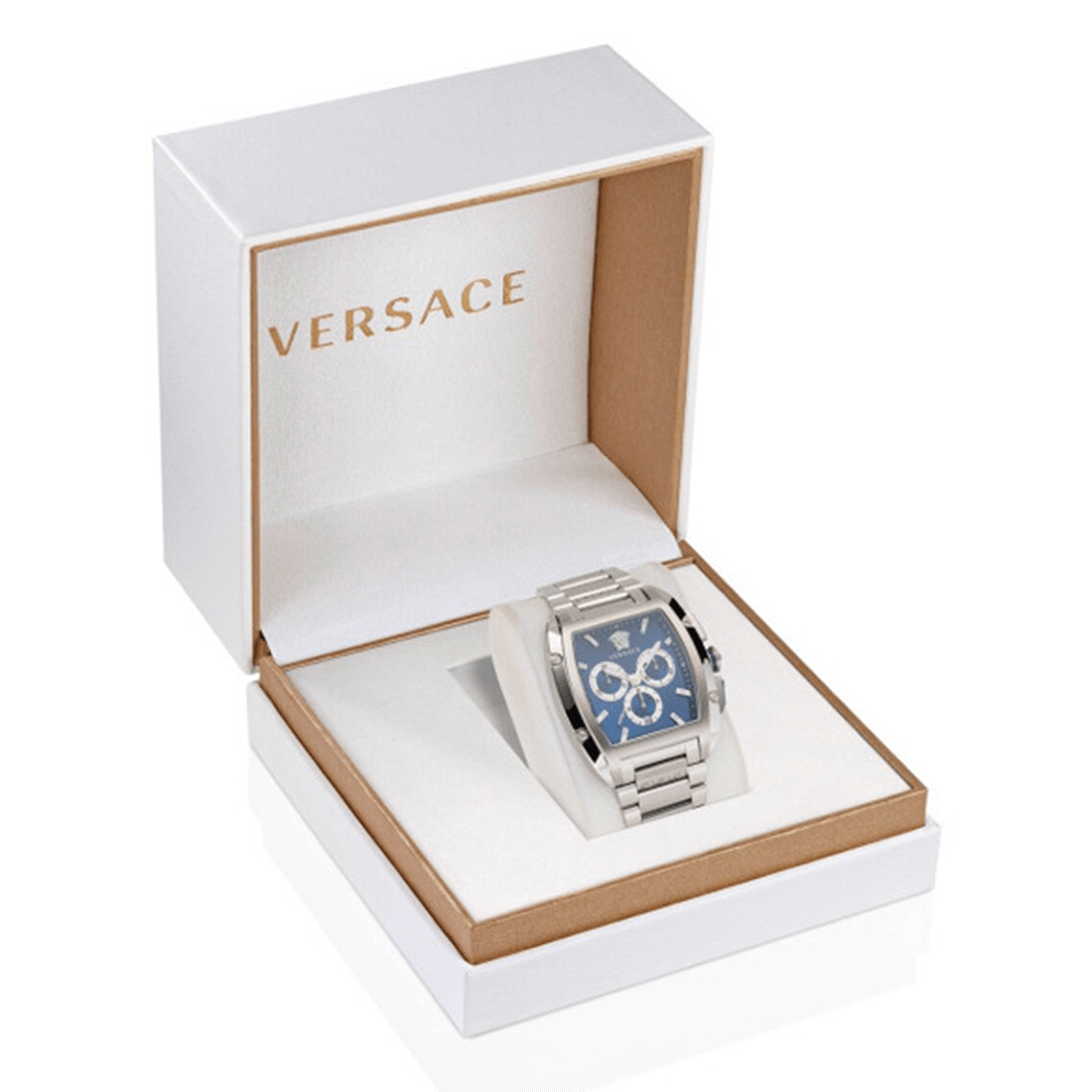 Versace Men Rectangular Dial Stainless Steel Straps Analogue Watch VE6H00423 thumbnail 4