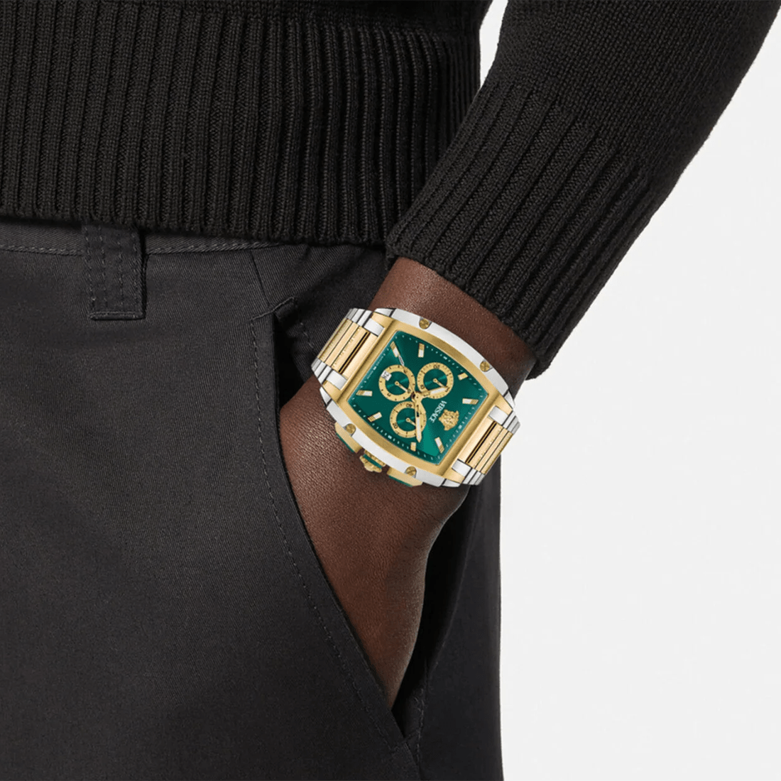 Versace Dominus Chronograph Men's Two-Tone Watch VE6H01125 thumbnail 4