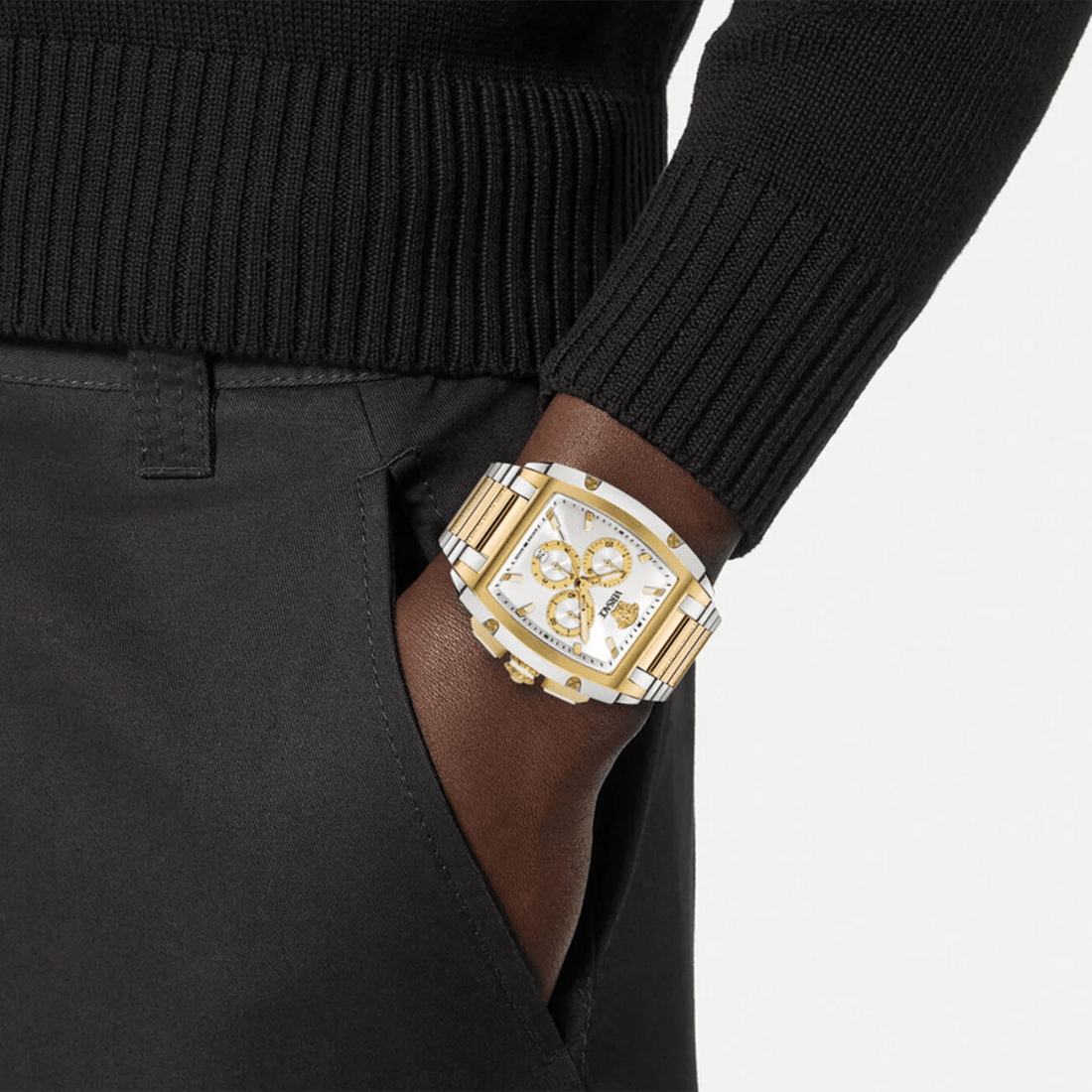 Versace Dominus Chronograph Men's Two-Tone Watch VE6H00823 thumbnail 4