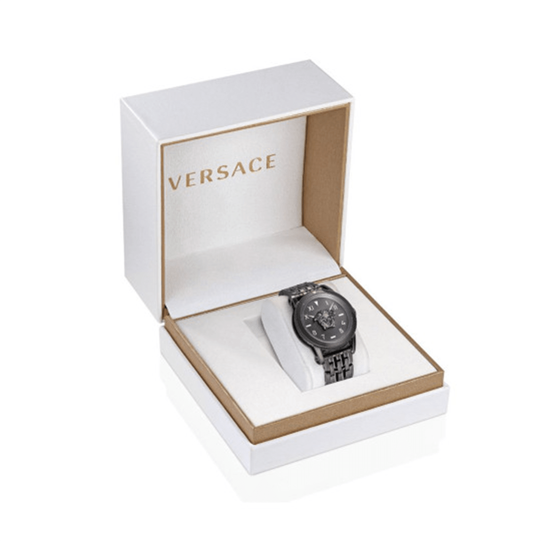 Versace Men Printed Dial & Stainless Steel Bracelet Style Straps Analogue Watch VE2V00522 thumbnail 4