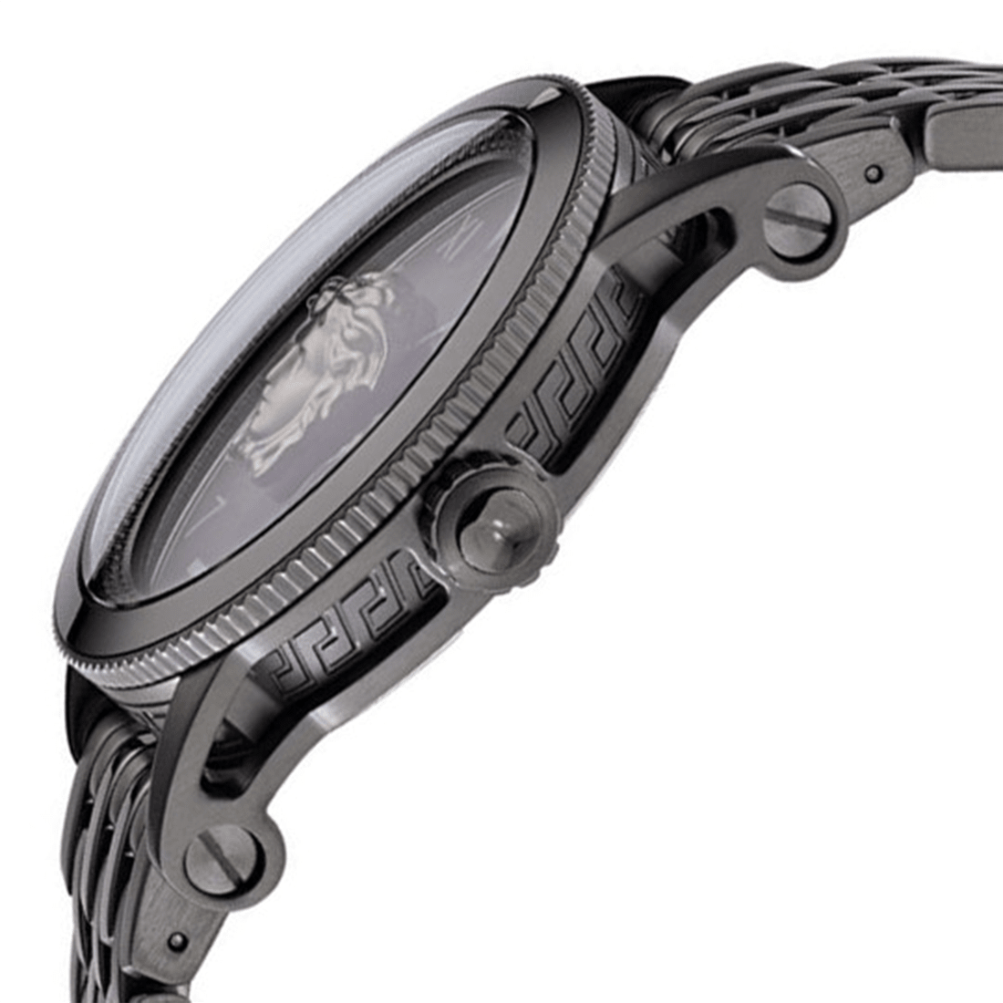 Versace Men Printed Dial & Stainless Steel Bracelet Style Straps Analogue Watch VE2V00522 thumbnail 2