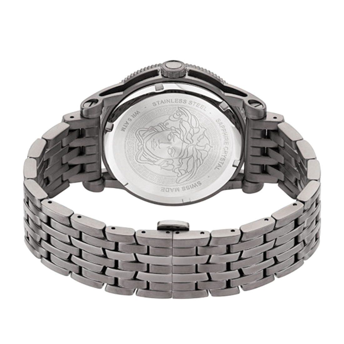 Versace Men Printed Dial & Stainless Steel Bracelet Style Straps Analogue Watch VE2V00522 thumbnail 3