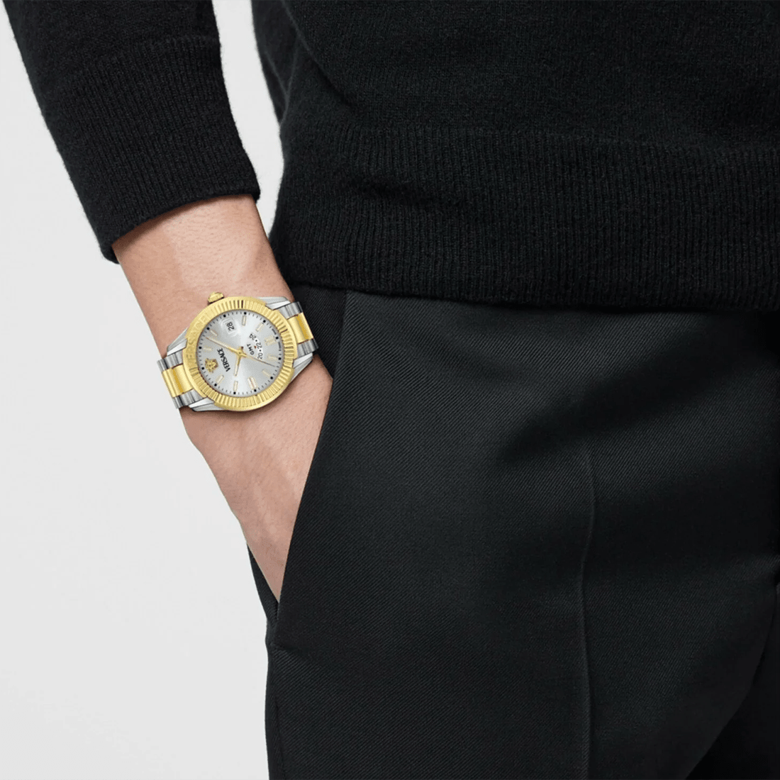 Versace Apodis GMT Men's Two-Tone Watch VE0U00325 thumbnail 4