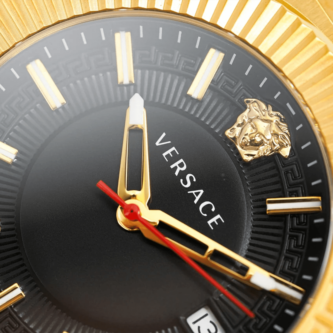 Versace Men's Watch Chain Reaction Gold Black Bracelet VEDY00619 thumbnail 6