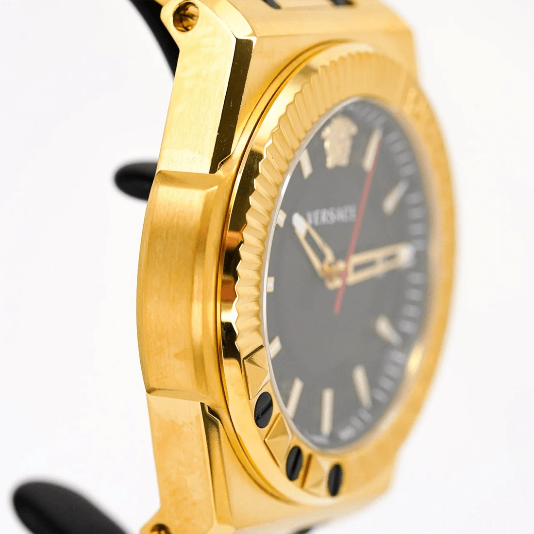 Versace Men's Watch Chain Reaction Gold Black Bracelet VEDY00619 thumbnail 5
