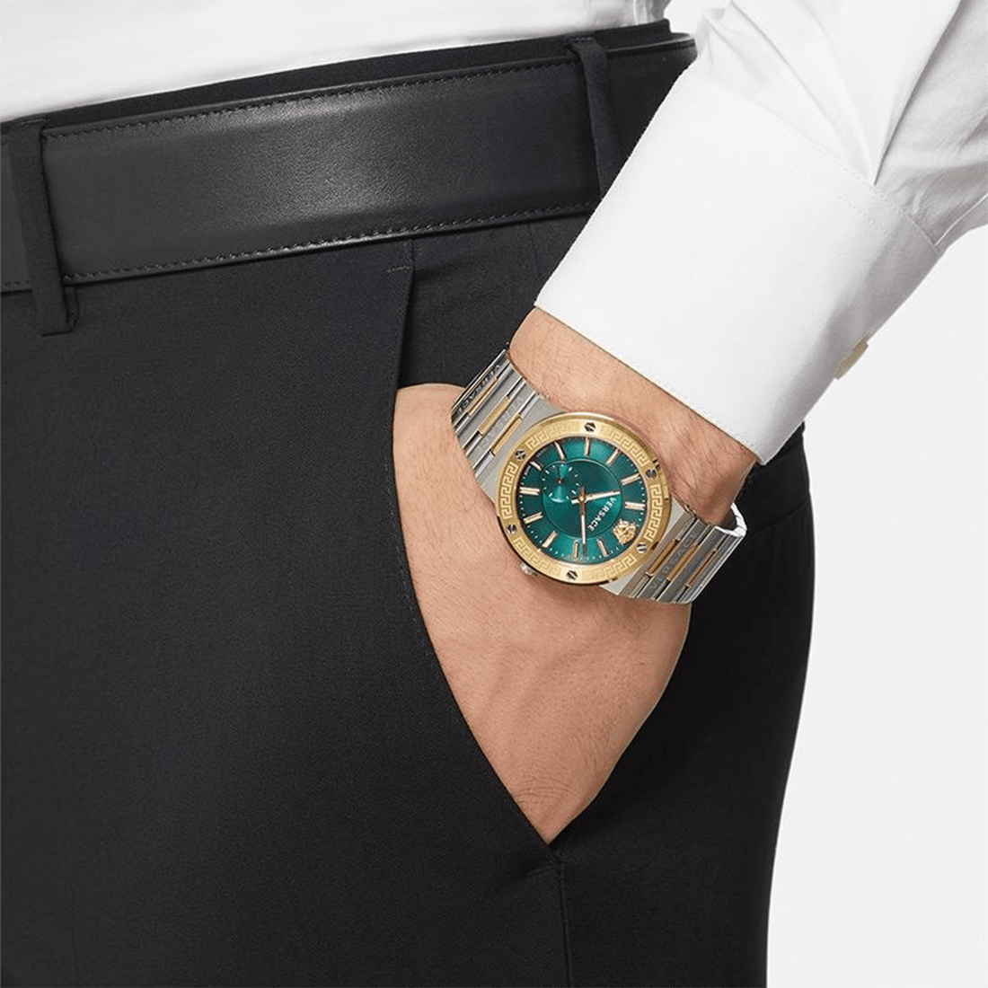 Versace Greca Logo Men's Two-Tone Watch VEVI00420 thumbnail 4