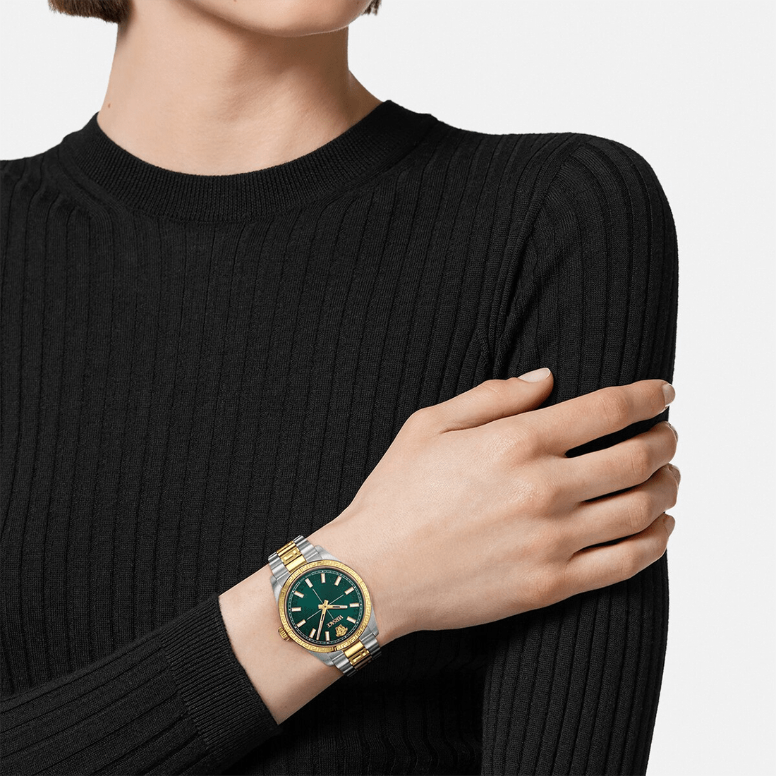 Versace Millenyium Lady Two-Tone Watch VE0E00425 thumbnail 4
