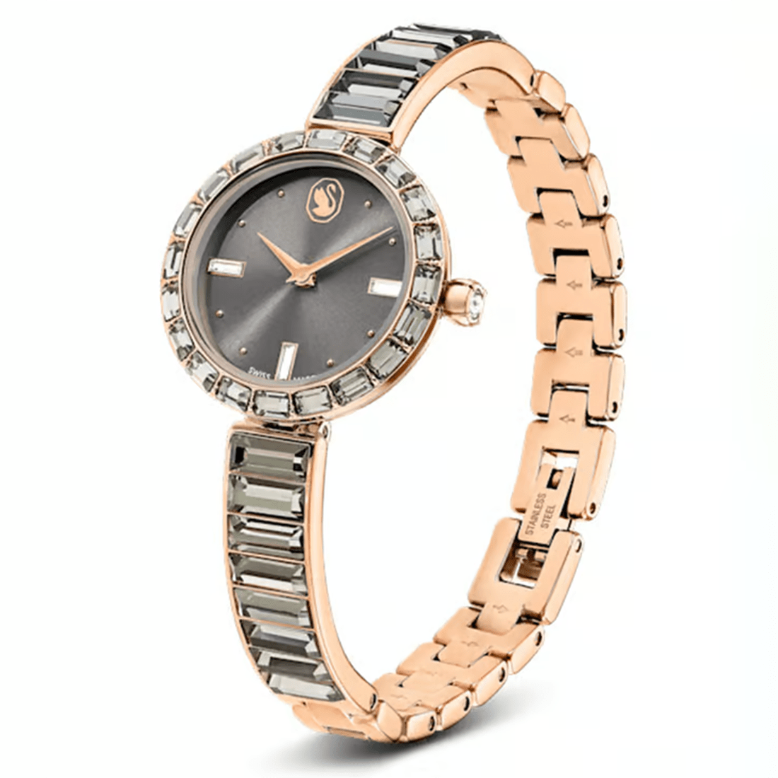 Swarovski Matrix Bangle Watch in Gray & Rose Gold Watch 5679887 thumbnail 2