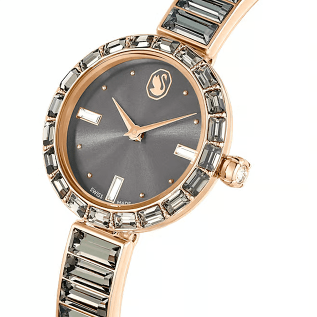 Swarovski Matrix Bangle Watch in Gray & Rose Gold Watch 5679887 thumbnail 4