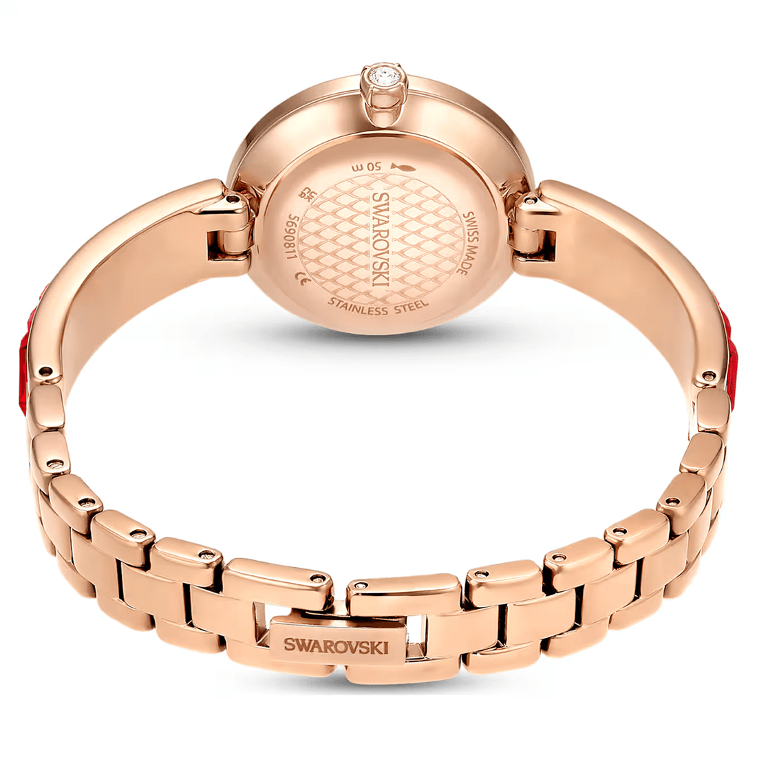 Swarovski Matrix Bangle Watch in Red & Rose Gold Watch 5677484 thumbnail 3