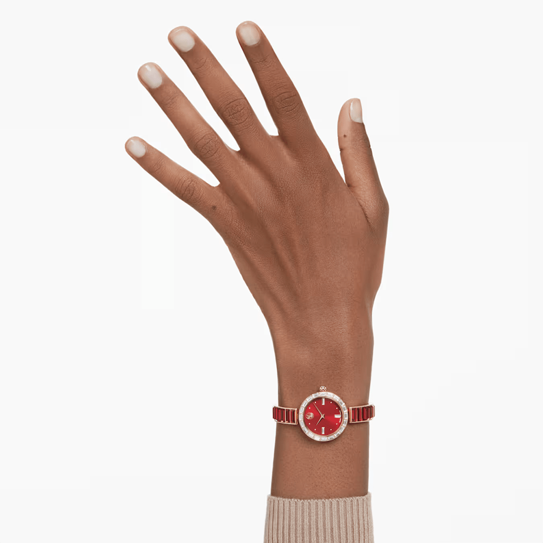 Swarovski Matrix Bangle Watch in Red & Rose Gold Watch 5677484 thumbnail 5