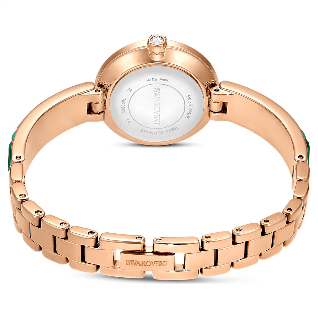 Swarovski Matrix Bangle Watch in Emerald Green & Rose Gold Watch 5679890 thumbnail 2