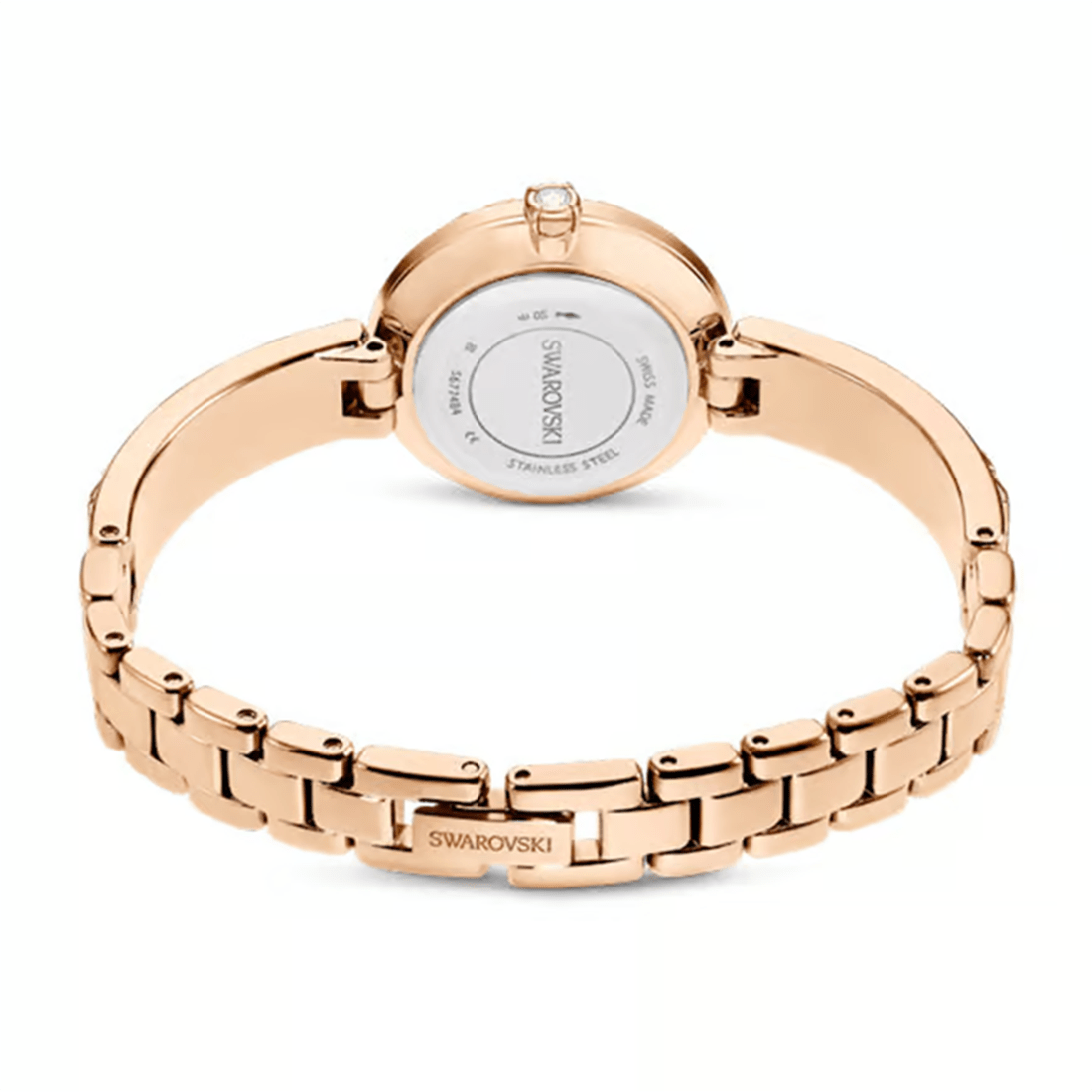 Swarovski Matrix Bangle Watch in White & Rose Gold Watch 5671158 thumbnail 3