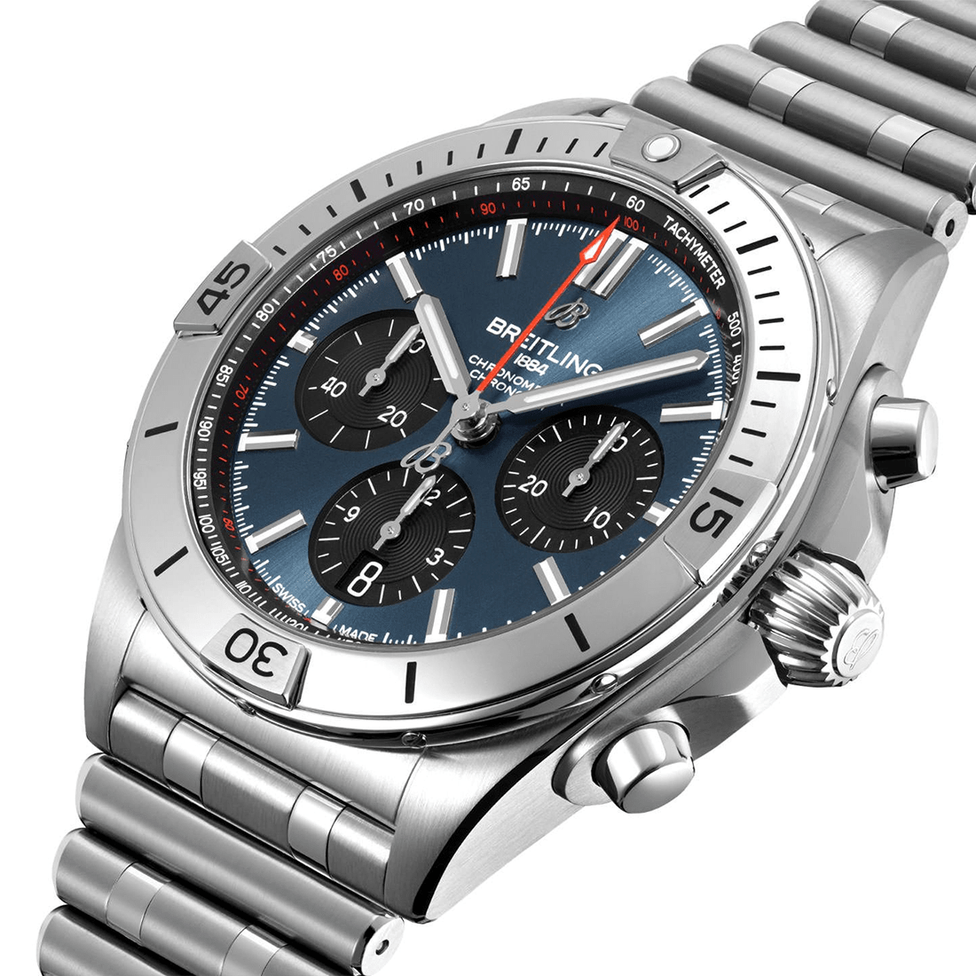 Breitling Chronomat B01 Blue Dial Automatic Watch AB0134101C1A1 thumbnail 2