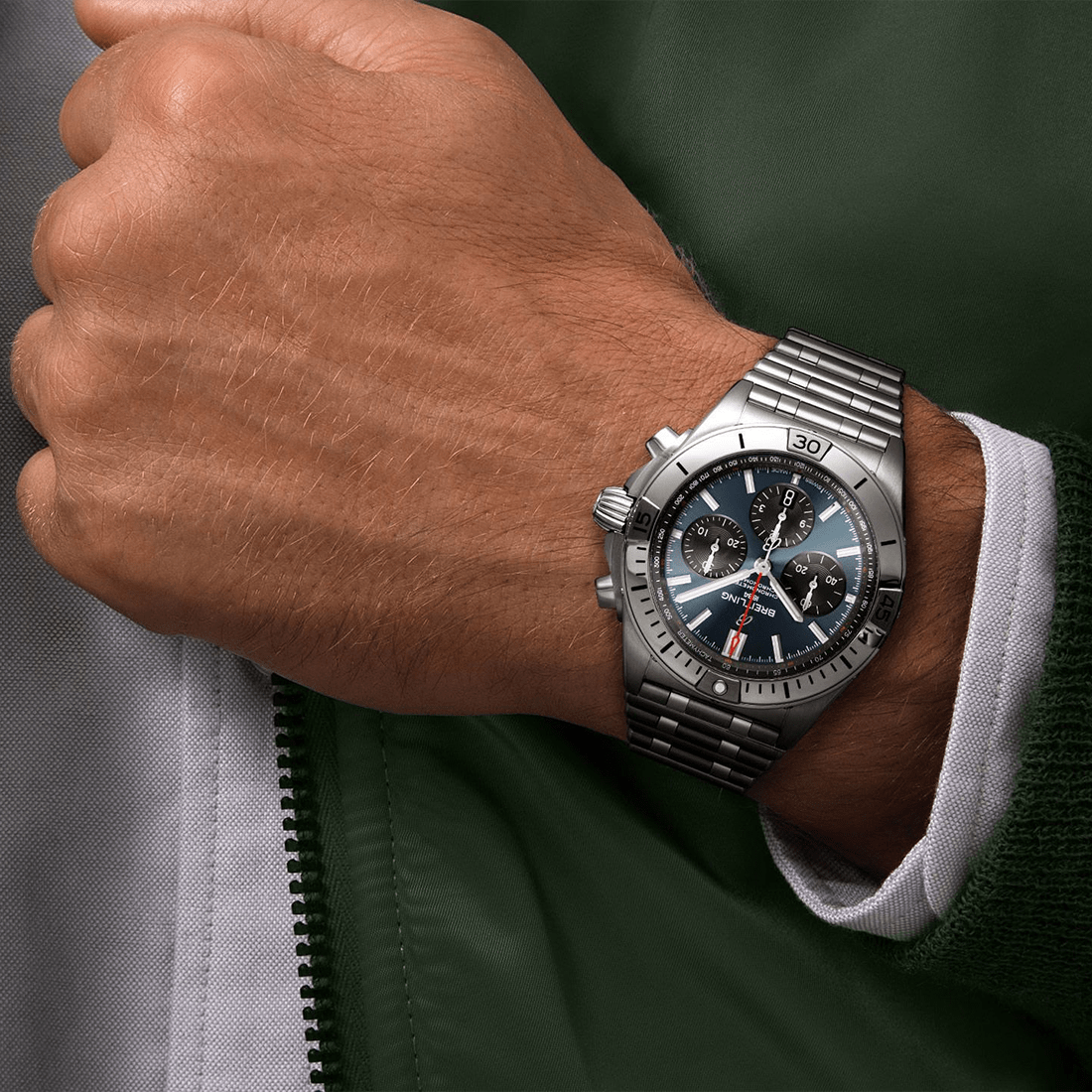 Breitling Chronomat B01 Blue Dial Automatic Watch AB0134101C1A1 thumbnail 6