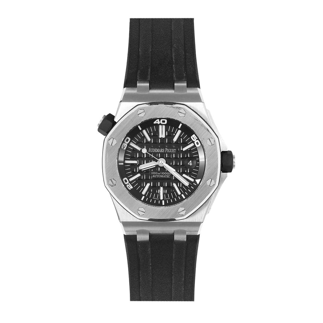 Audemars Piguet Royal Oak Offshore Diver Black Dial Watch 15703ST.OO.A002CA.01
