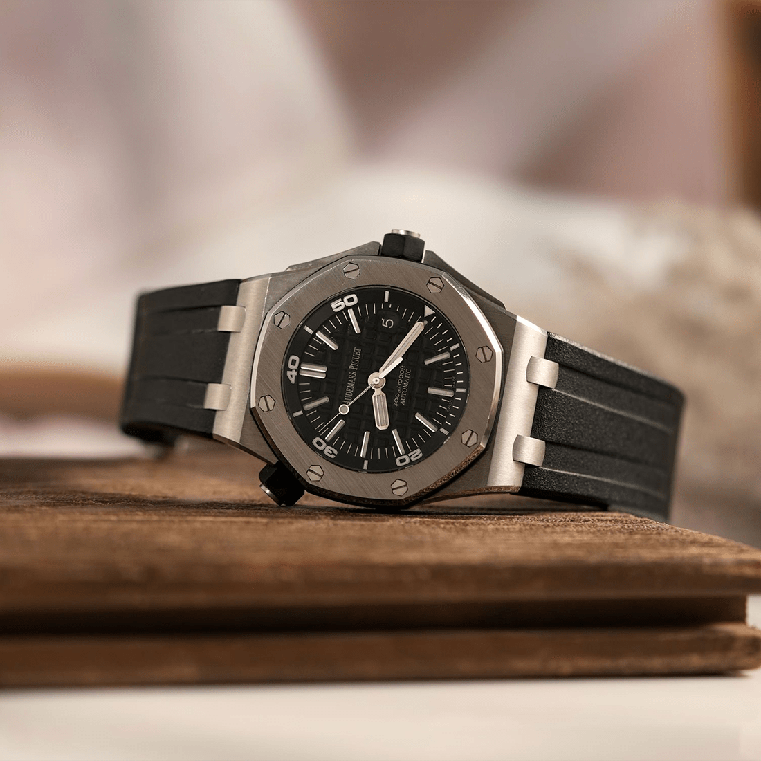 Audemars Piguet Royal Oak Offshore Diver Black Dial Watch 15703ST.OO.A002CA.01 thumbnail 7