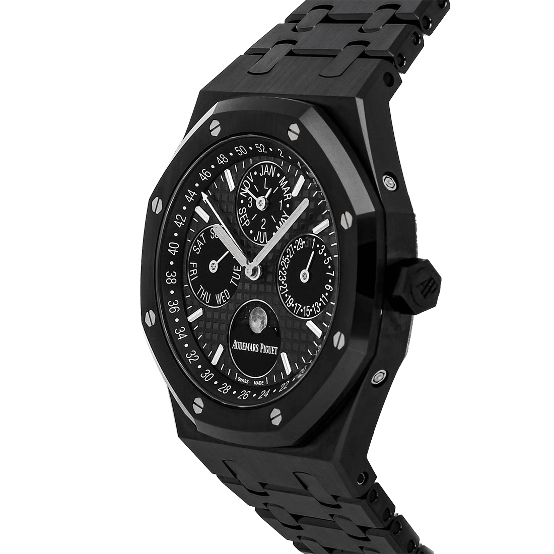 Audemars Piguet Royal Oak Perpetual Calendar Black Dial Watch 26579CE.OO.1225CE.01 thumbnail 2