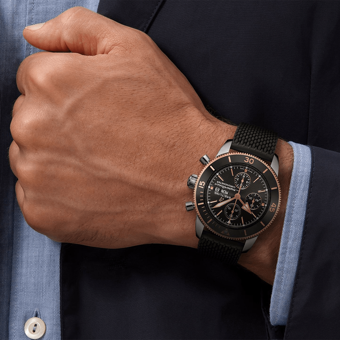 Breitling Superocean Heritage Chronograph 44 Black Dial Automatic Watch U13313121B1S1 thumbnail 5