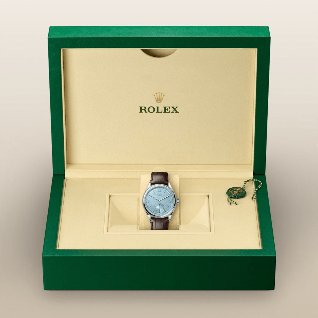 Rolex Perpetual 1908, Platinum 39 Blue Dial Watch M52506-0002 thumbnail 8