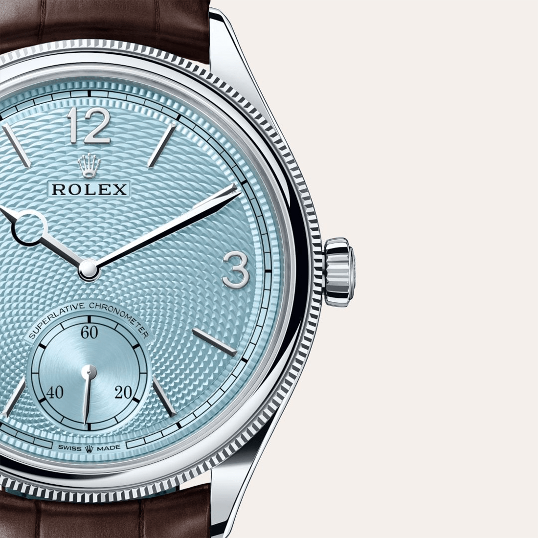 Rolex Perpetual 1908, Platinum 39 Blue Dial Watch M52506-0002 thumbnail 3