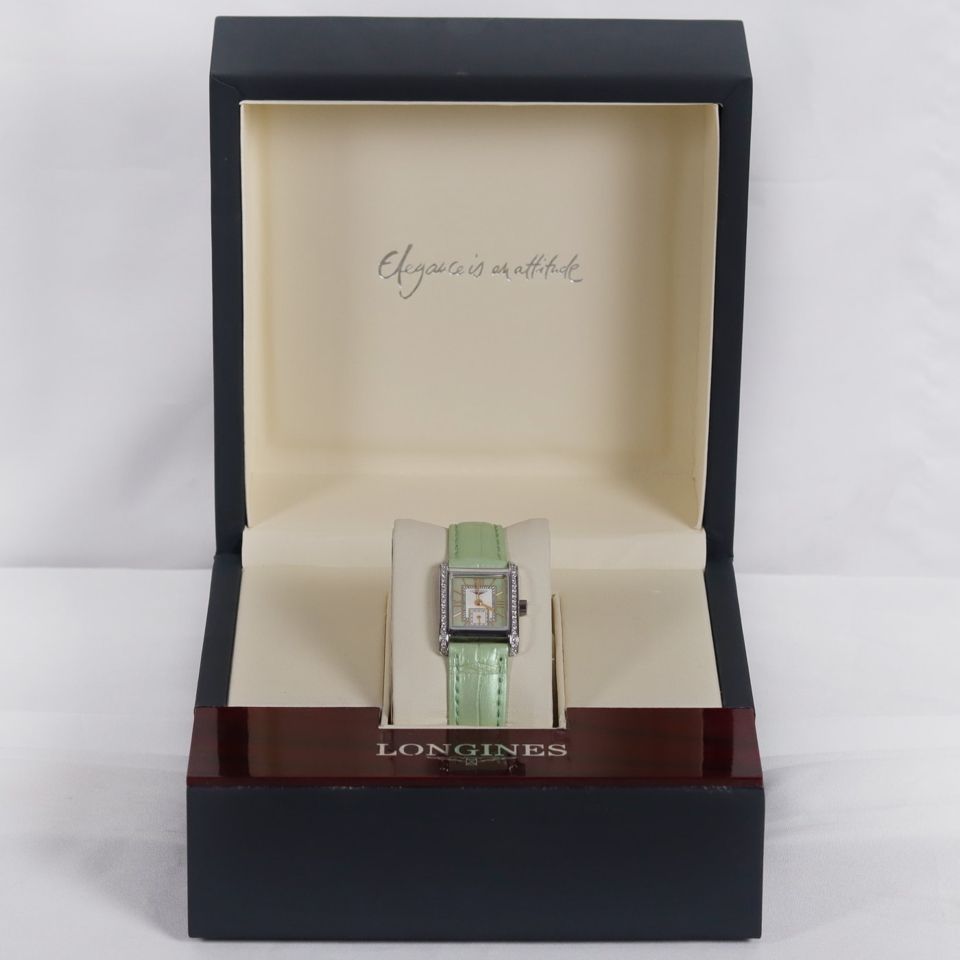 Longines Mini DolceVita Mint Green Women Watch L5.200.0.05.2 thumbnail 5