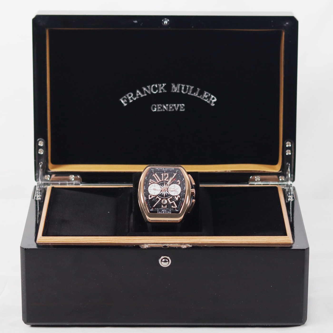 Franck Muller Vanguard Yachting Chronograph 18k Rose Gold Case Black Dial Watch V 45 CC DT YACHT (NR)-5N thumbnail 5