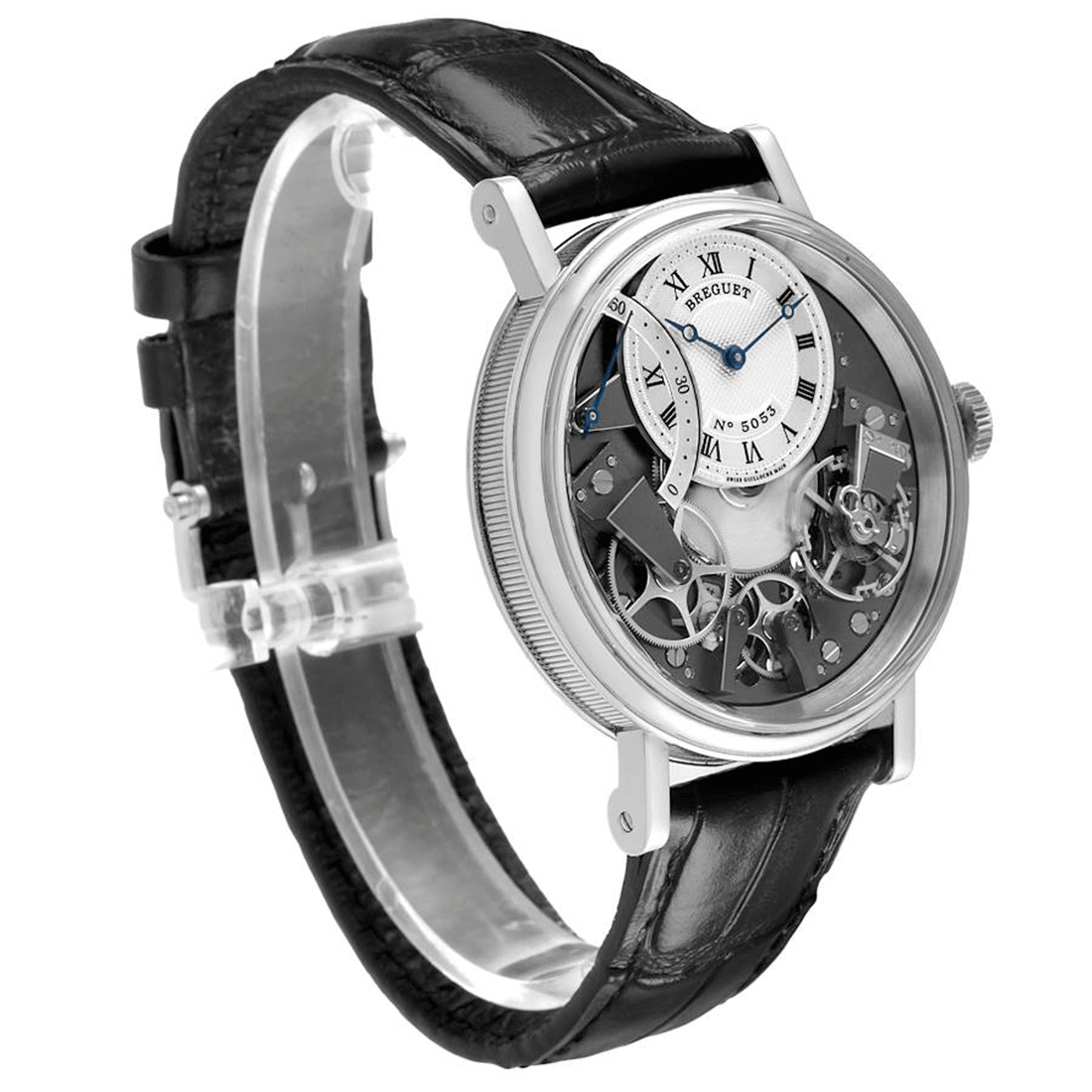 Breguet Tradition Automatique Seconde Rétrograde 40mm 18k White Gold Watch 7097BB/G1/9WU thumbnail 5