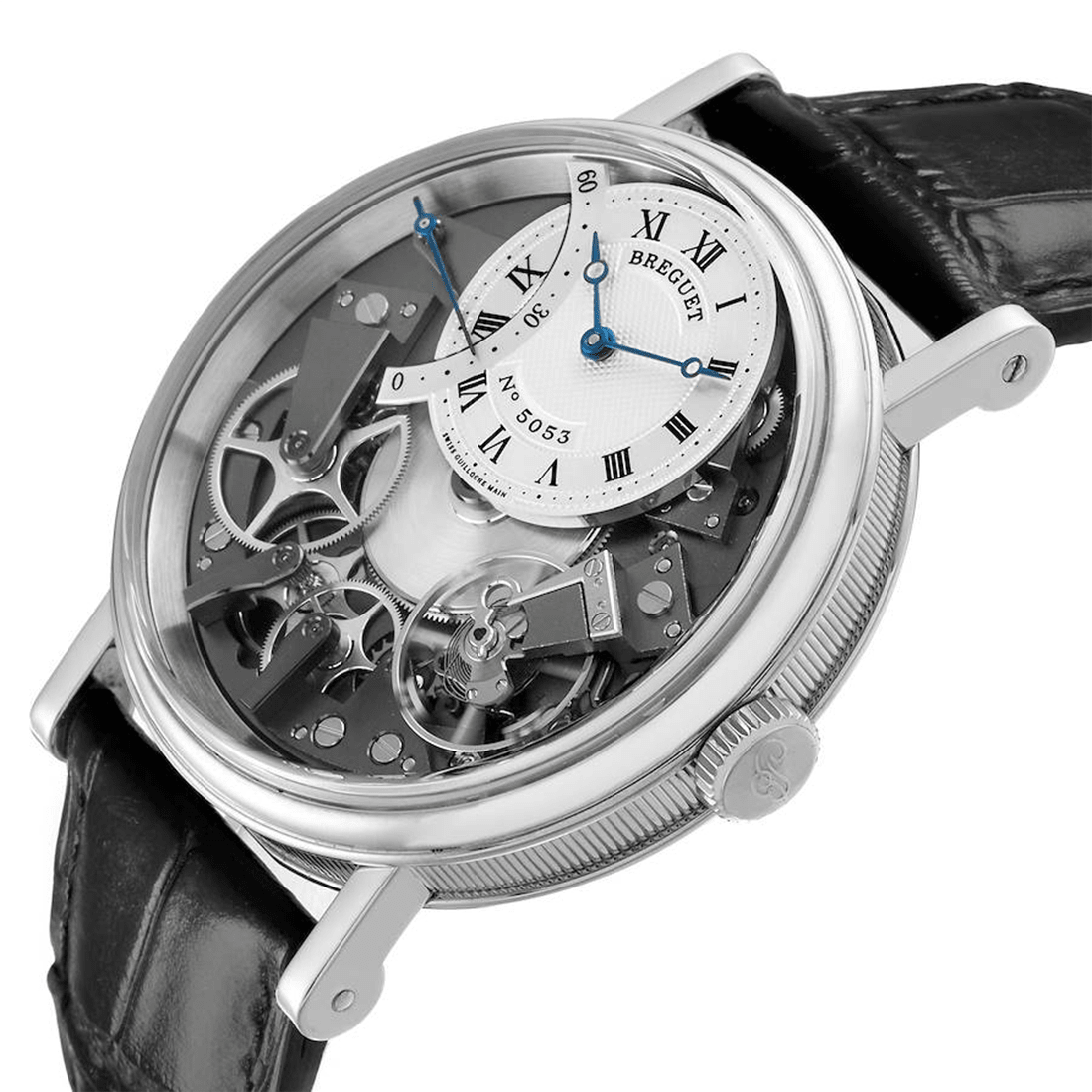 Breguet Tradition Automatique Seconde Rétrograde 40mm 18k White Gold Watch 7097BB/G1/9WU thumbnail 3
