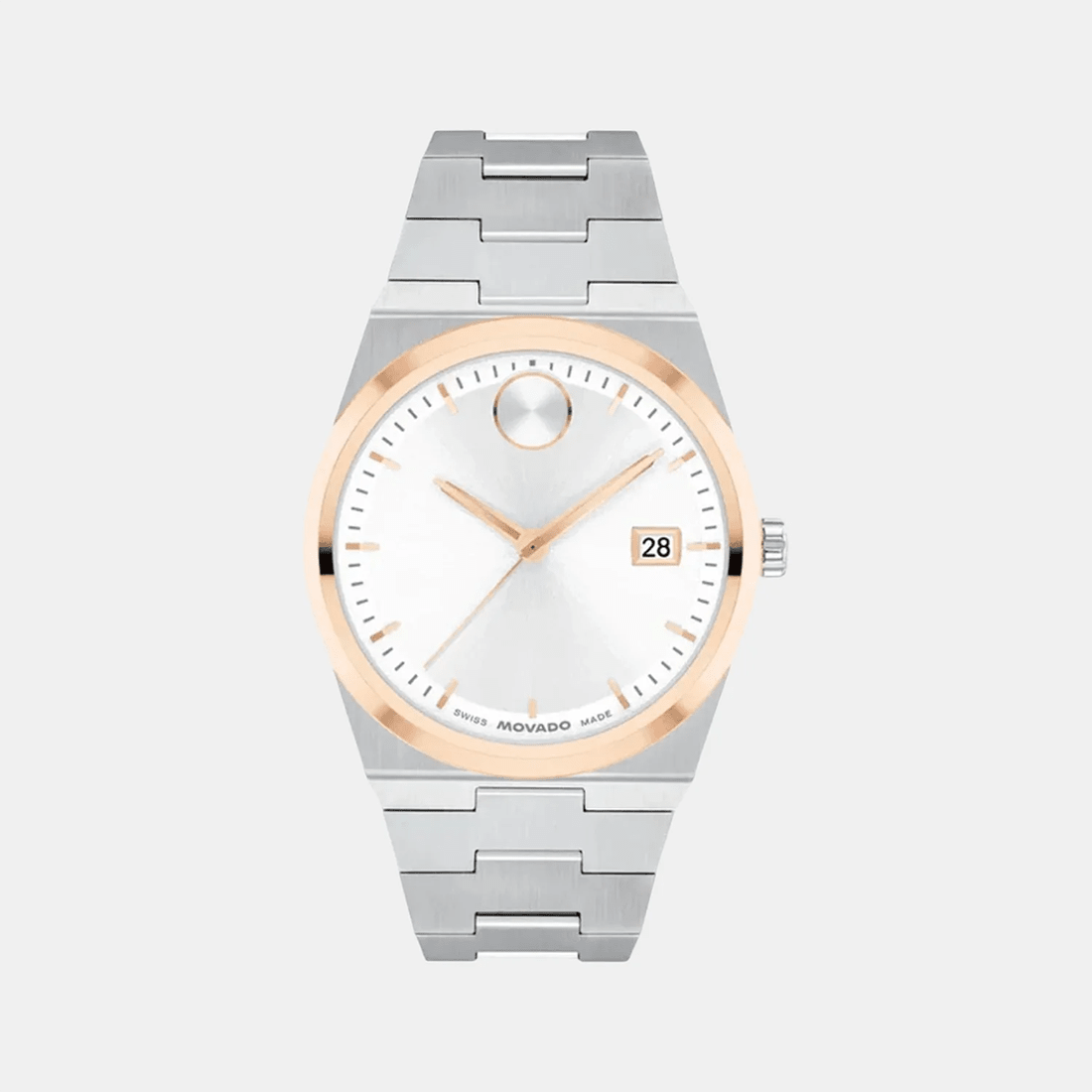 Movado Bold Analog White Dial Watch 3600972