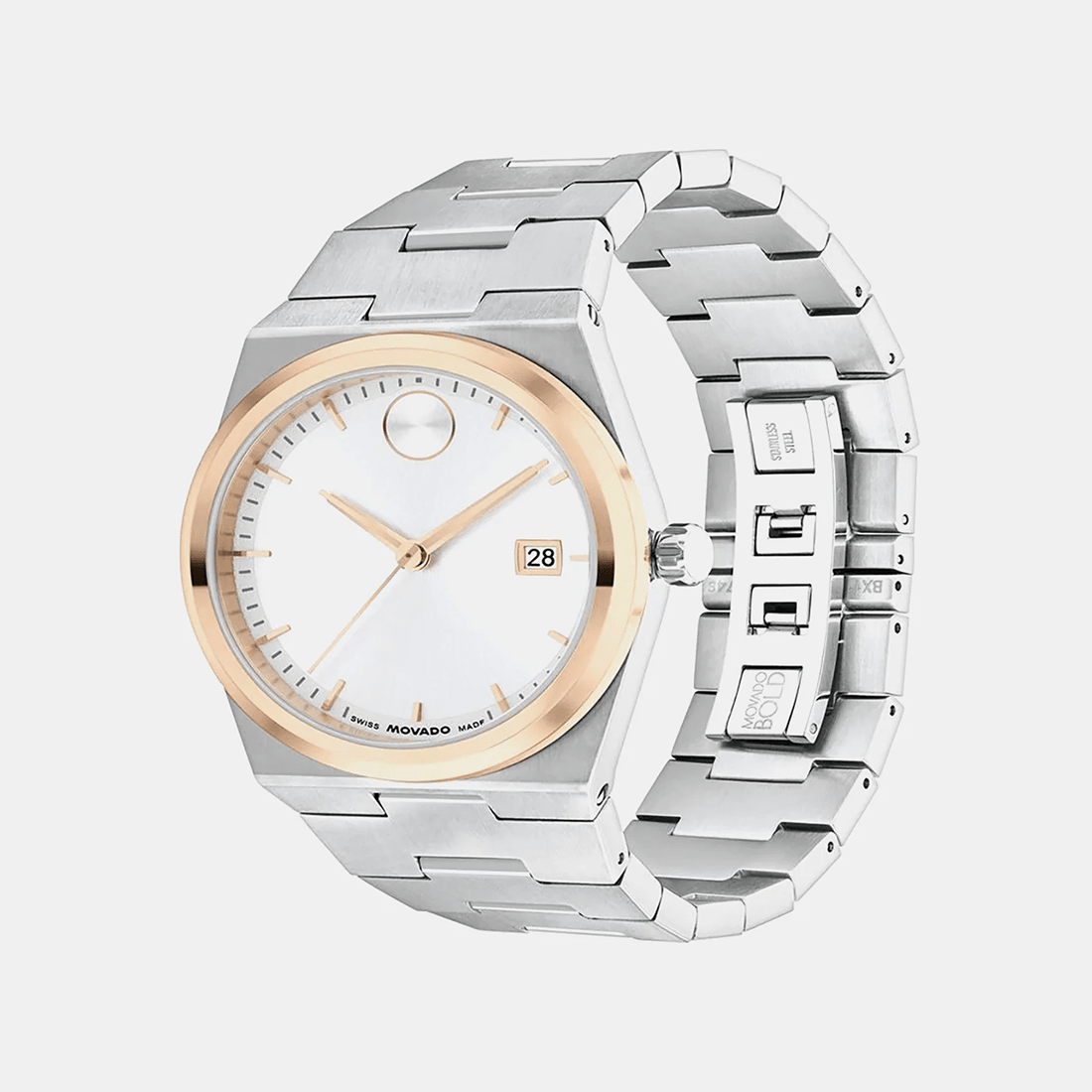 Movado Bold Analog White Dial Watch 3600972 thumbnail 2