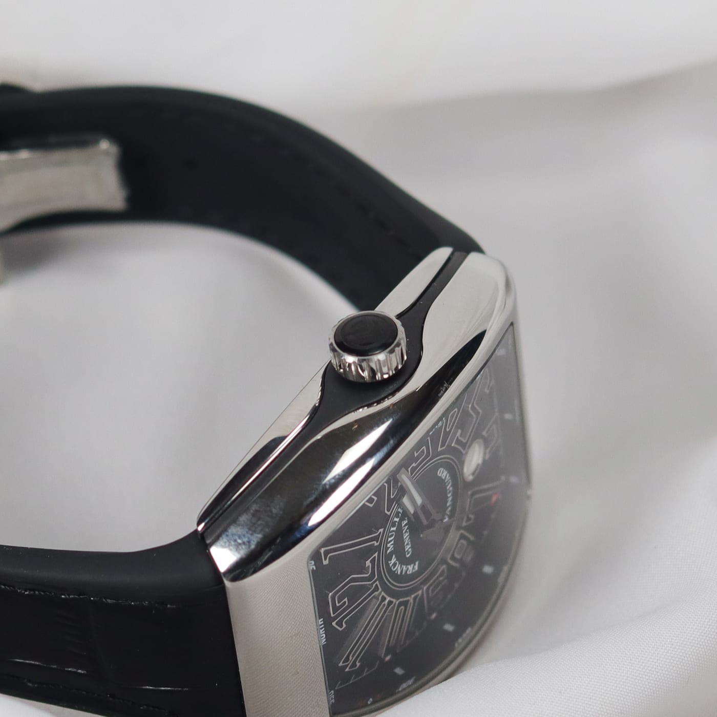 Franck Muller Vanguard Mens 18K White-Gold Case Rubber Strap Swiss Watch V 45 SC DT AC NR AC thumbnail 4