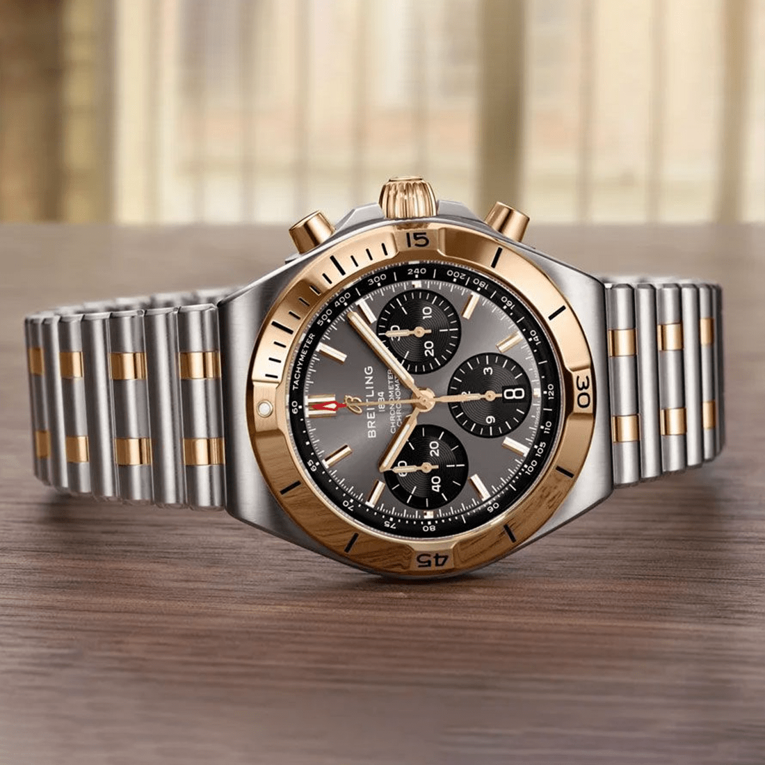 Breitling Chronomat B01 Chronograph 42 Grey Dial Watch UB0158101B1U1 thumbnail 6