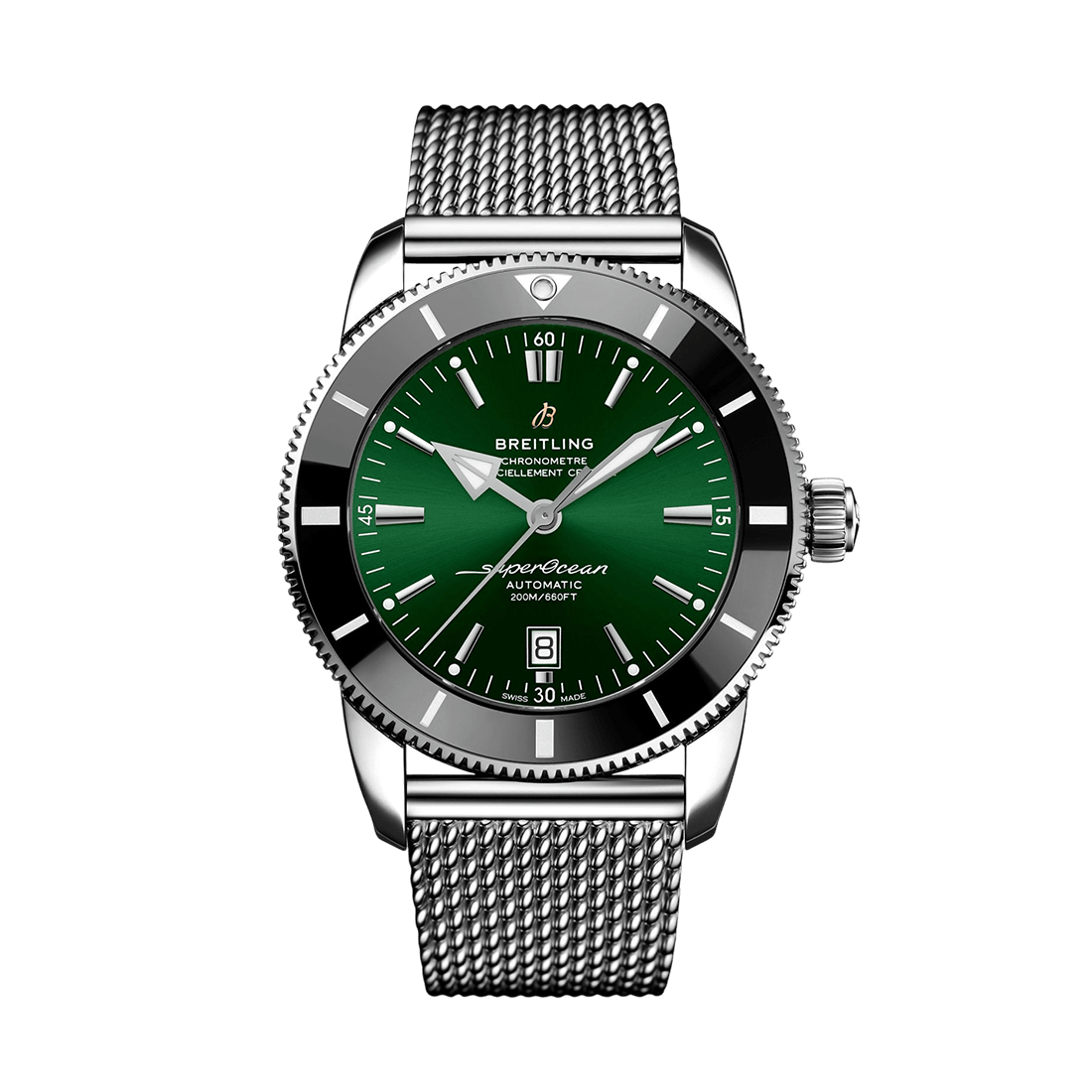 Breitling Superocean Heritage B20 Automatic Green Dial Watch AB2020121L1A1