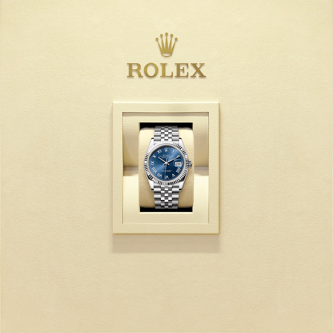 Rolex Datejust 36 Oyster, Oystersteel and White Gold Watch 126234 thumbnail 5